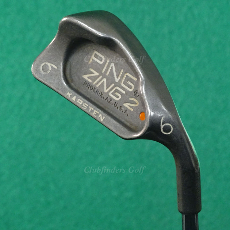 Ping Zing 2 Orange Dot Single 6 Iron Karsten JZ Steel Stiff