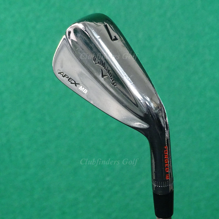 Callaway Apex MB Forged 18 Single 7 Iron SteelFiber i110cw Composite Stiff