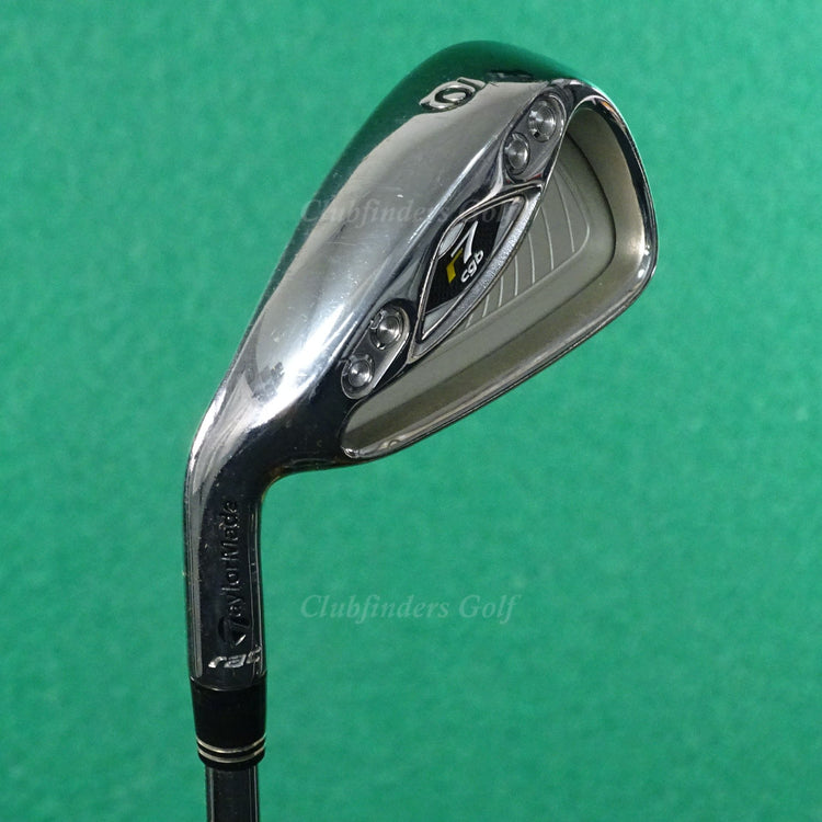 LH TaylorMade r7 CGB MAX Single 6 Iron Factory T-Step Ascending Mass Steel Stiff