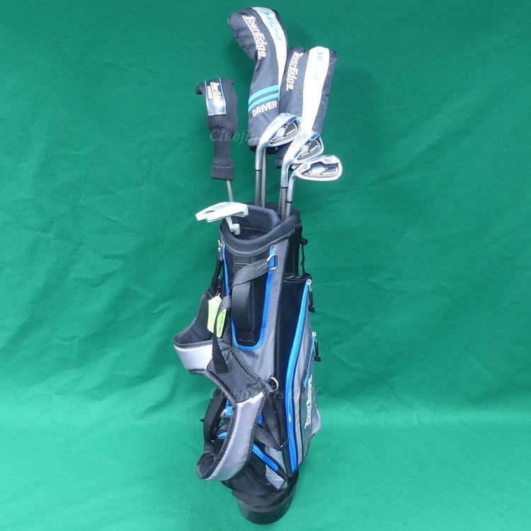 JUNIOR LH Tour Edge HL-J 7-Piece Complete Golf Club Set w/ Matching Stand Bag