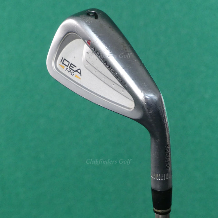 Adams Idea Pro Forged Single 6 Iron True Temper Black Gold Steel Stiff