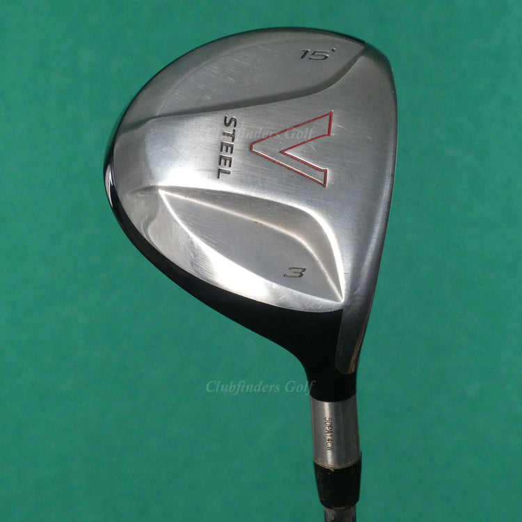 TaylorMade V-Steel Fairway 15° 3 Wood True Temper Stepped Steel Firm
