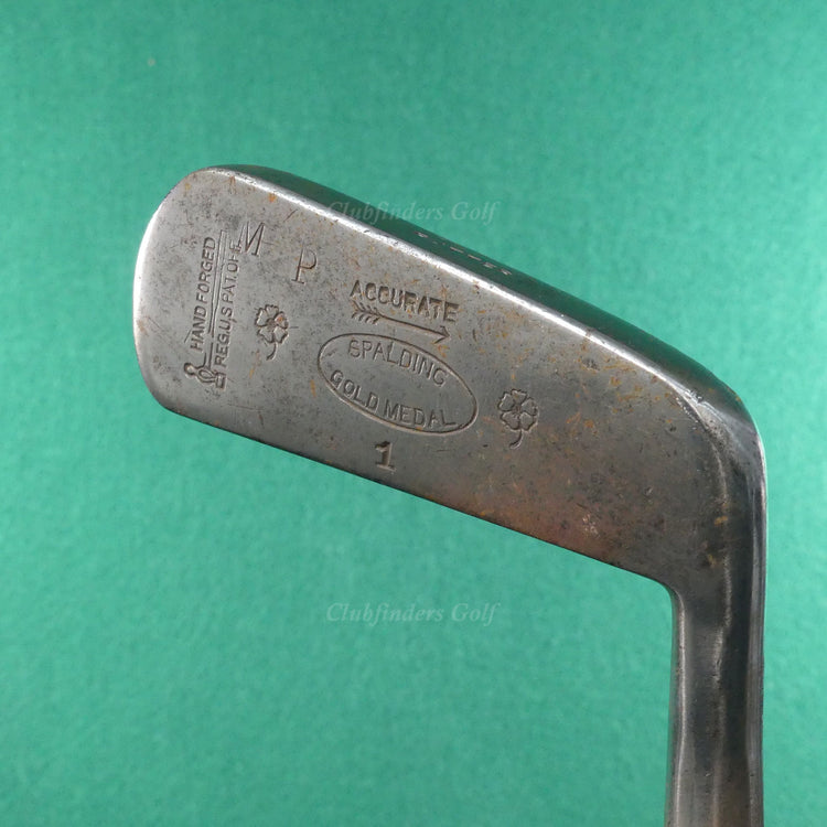 VINTAGE AG Spalding Gold Medal Accurate Hand Forged 33" Putter Golf Club