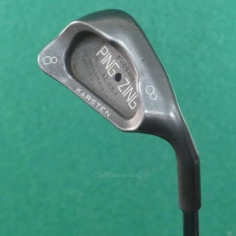 Ping Zing Stainless Black Dot Single 8 Iron Karsten KT-M Steel Stiff