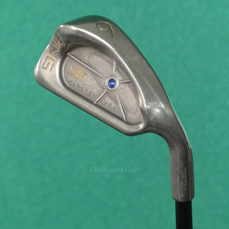 Ping ISI Nickel Blue Dot Single 6 Iron Aldila 350 Series Graphite Extra Stiff