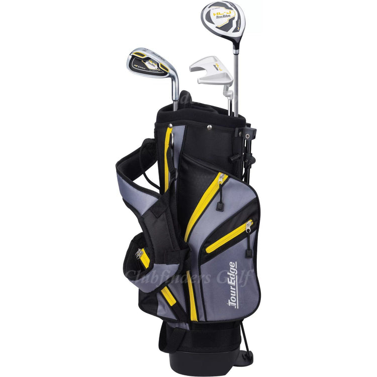 NEW JUNIOR Tour Edge Hot Launch HL-J Yellow 3-Piece Golf Club Set w/ Stand Bag