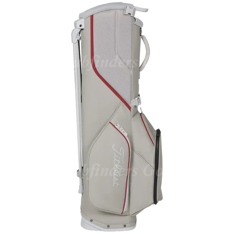 NEW Titleist Players S4 Gray/Crimson/Marble 4-Way Golf Stand Bag w/ Raincover