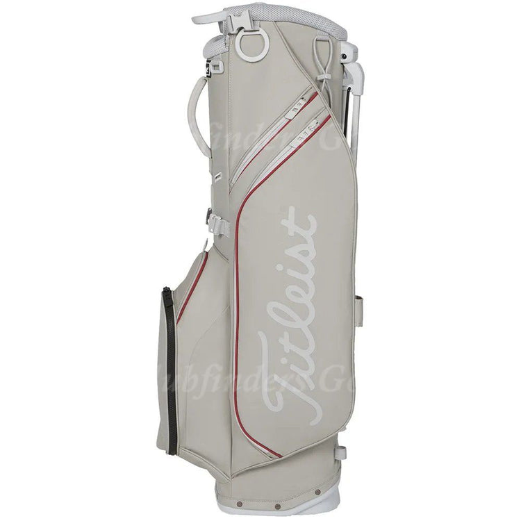 NEW Titleist Players S4 Gray/Crimson/Marble 4-Way Golf Stand Bag w/ Raincover