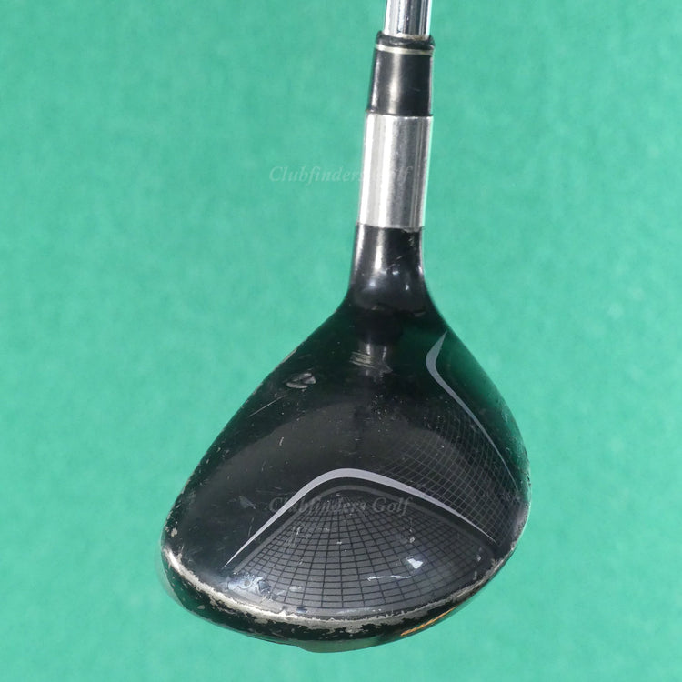 LH TaylorMade Burner Rescue 25° Hybrid 5 Iron Factory T-Step 90 Steel Stiff