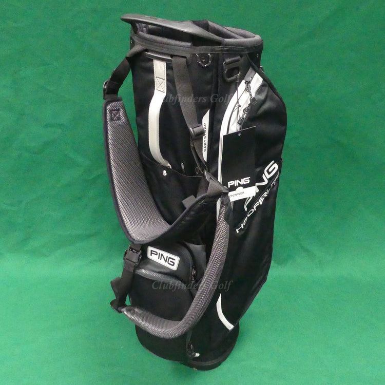 Ping Hoofer Lite Black 4-Way Golf Stand Bag w/ Raincover