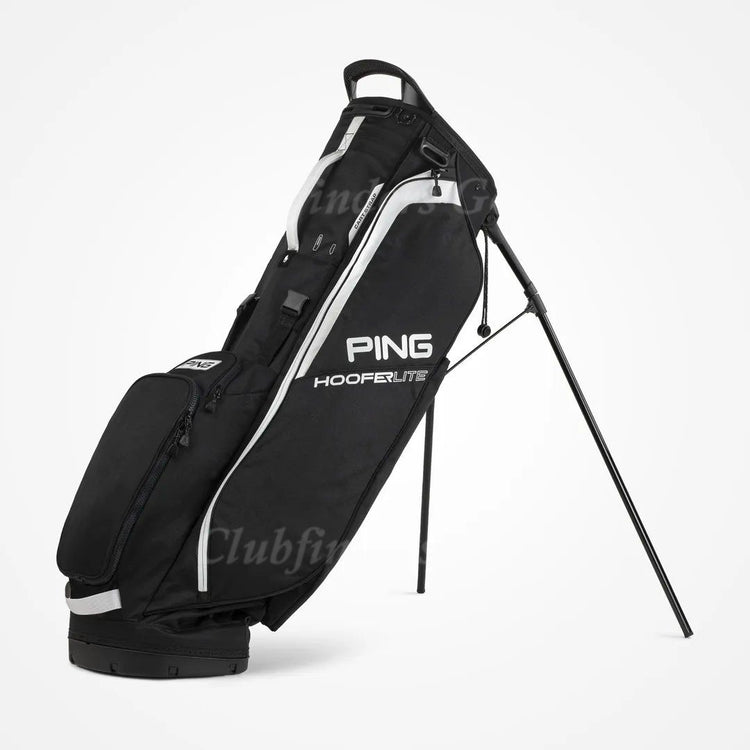 Ping Hoofer Lite Black 4-Way Golf Stand Bag w/ Raincover