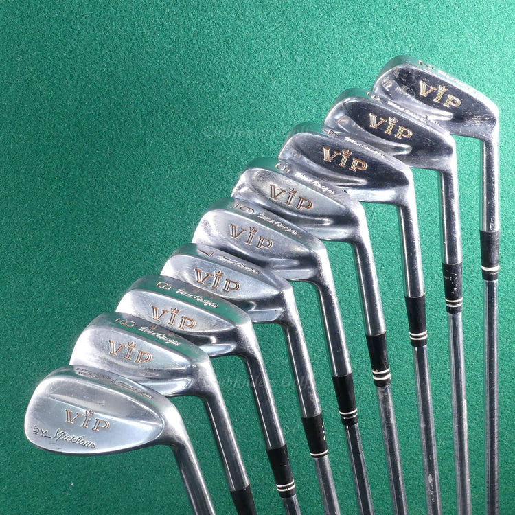 VINTAGE MacGregor 1967 VIP by Nicklaus 2-PW Iron Set Tourney Taper Steel Medium