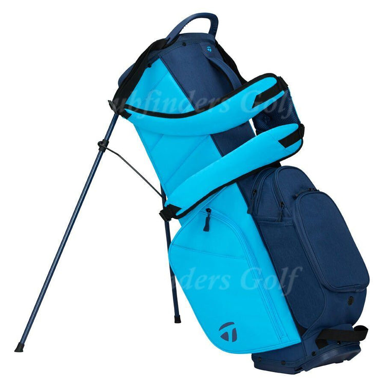 NEW TaylorMade TM26 FlexTech Crossover Cyan/Navy 14-Way Stand Bag w/ Raincover