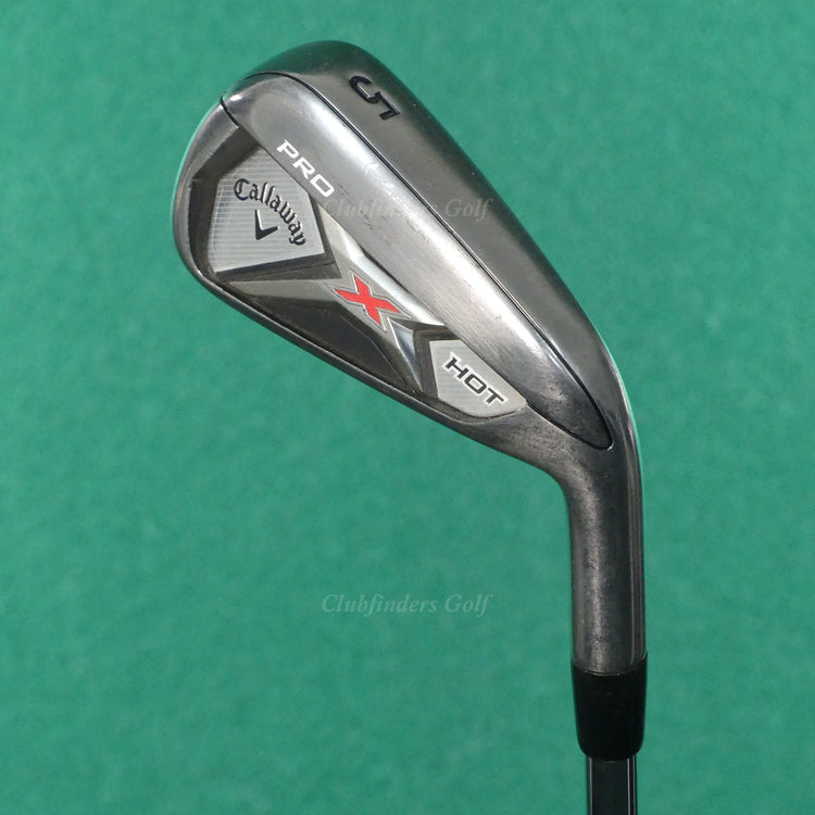 Callaway X-Hot Pro Single 5 Iron Project X 95 Flighted Rifle 6.0 Steel Stiff