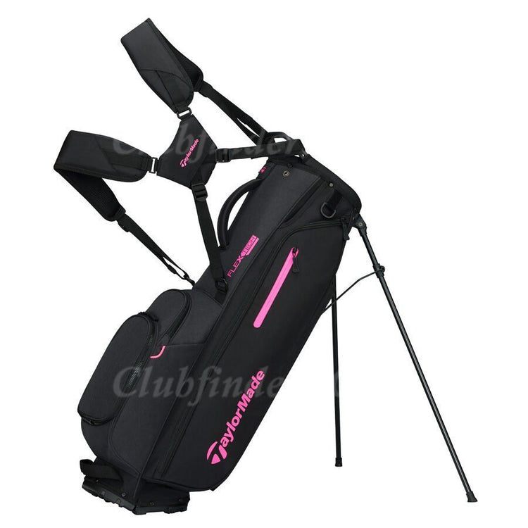 NEW TaylorMade 2026 TM26 FlexTech Black/Neon Pink Golf Stand Bag w/ Raincover