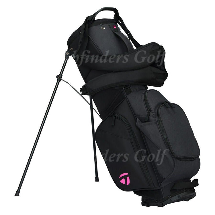 NEW TaylorMade 2026 TM26 FlexTech Black/Neon Pink Golf Stand Bag w/ Raincover