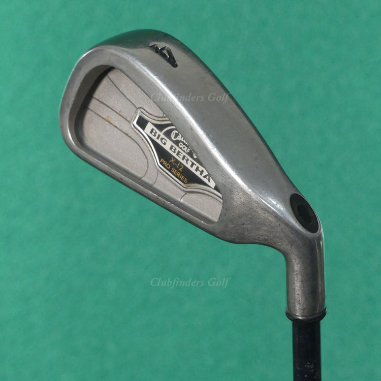 Callaway Big Bertha X-12 Pro Series Single 4 Iron Factory RCH 99 Graphite Firm