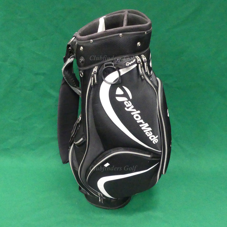 TaylorMade Monaco 3.0 Black/White 6-Way Golf Cart Bag (No Raincover) *READ*