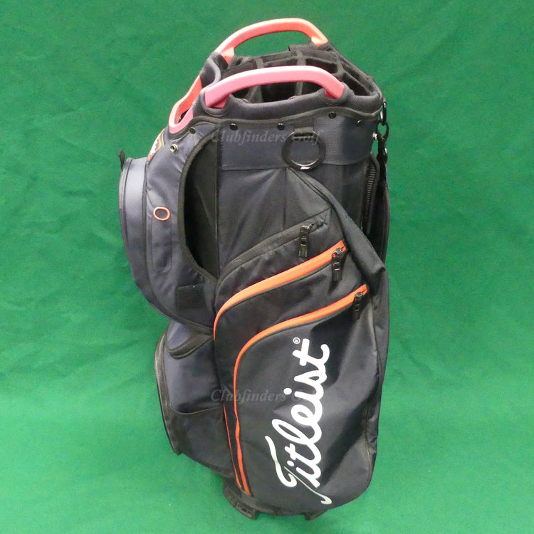 Titleist Cart 15 Black/Blue/Red 15-Way Golf Cart Bag w/ Raincover *READ*