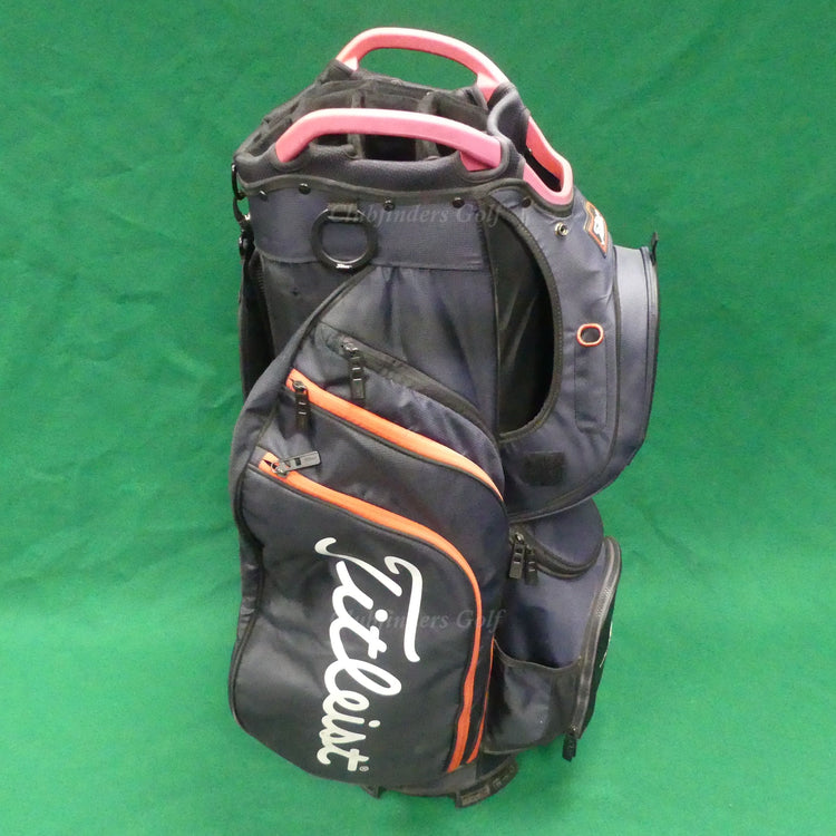 Titleist Cart 15 Black/Blue/Red 15-Way Golf Cart Bag w/ Raincover *READ*
