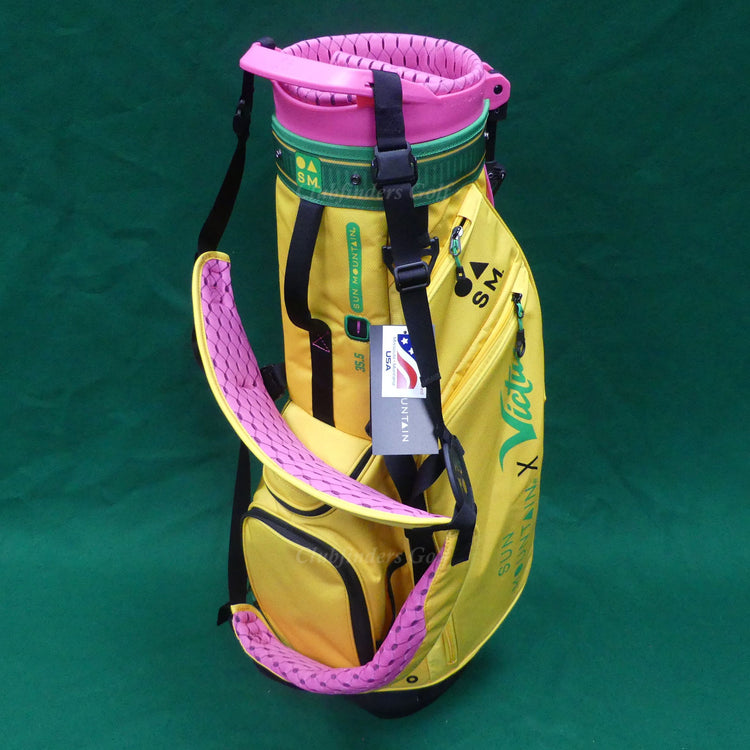 NEW Sun Mountain x Victus Pencil Limited Edition 4-Way Stand Bag w/ Raincover