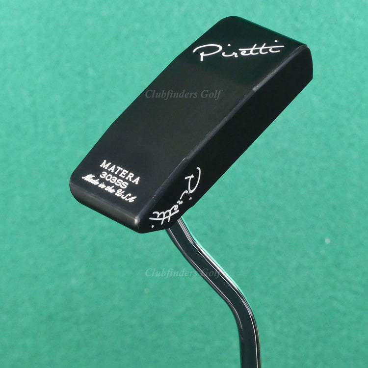 Piretti Matera Midnight Black 303SS Double-Bend 35" Putter Golf Club w/ HC