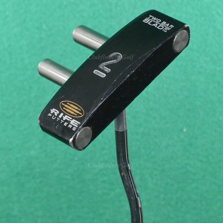 Guerin Rife Two Bar Blade Black Double-Bend 34" Putter Golf Club