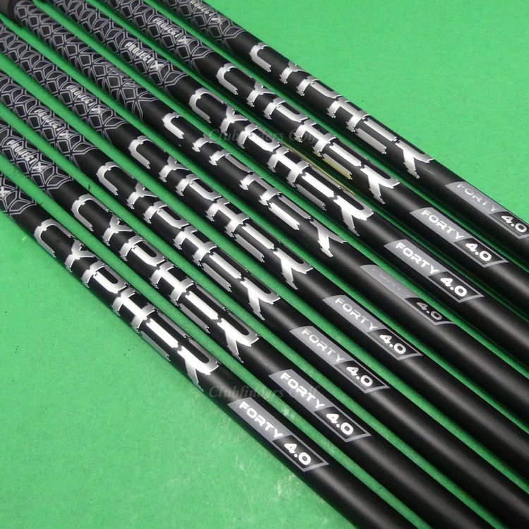 Project X CYPHER Forty 4.0 .370 Ladies Pulled Graphite Iron Shafts SET OF 8