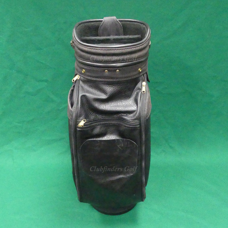 Belding Sports Made In USA 11" OD Brown/Black Golf Staff Bag w/ Raincover *READ*