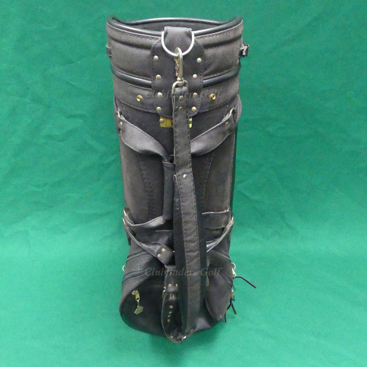 Belding Sports Made In USA 11" OD Brown/Black Golf Staff Bag w/ Raincover *READ*