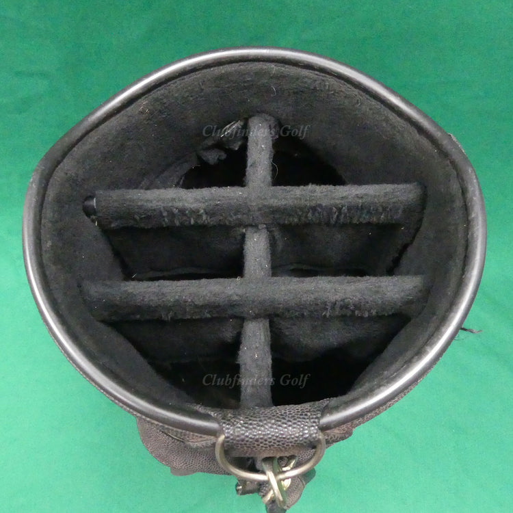 Belding Sports Made In USA 11" OD Brown/Black Golf Staff Bag w/ Raincover *READ*