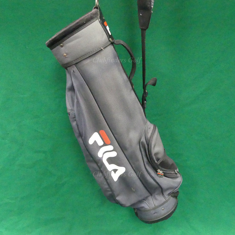 VINTAGE FILA 7.5" OD Blue/White/Red 4-Way Golf Carry Bag (No Raincover)