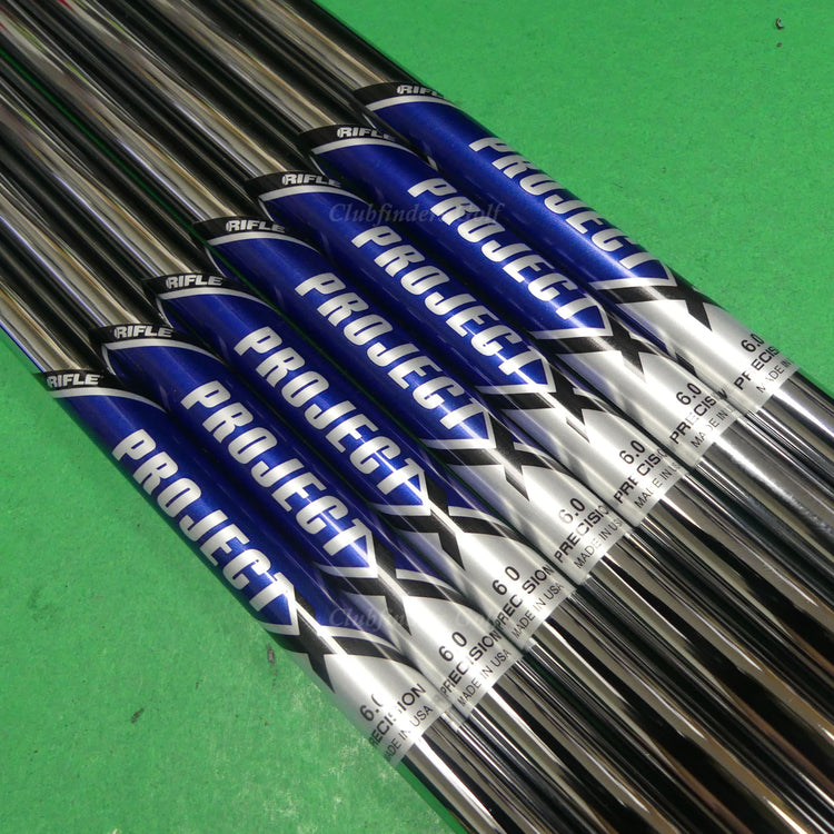 NEW Project X Rifle 6.0 .370 Stiff Flex Steel Iron Shafts SET OF 7