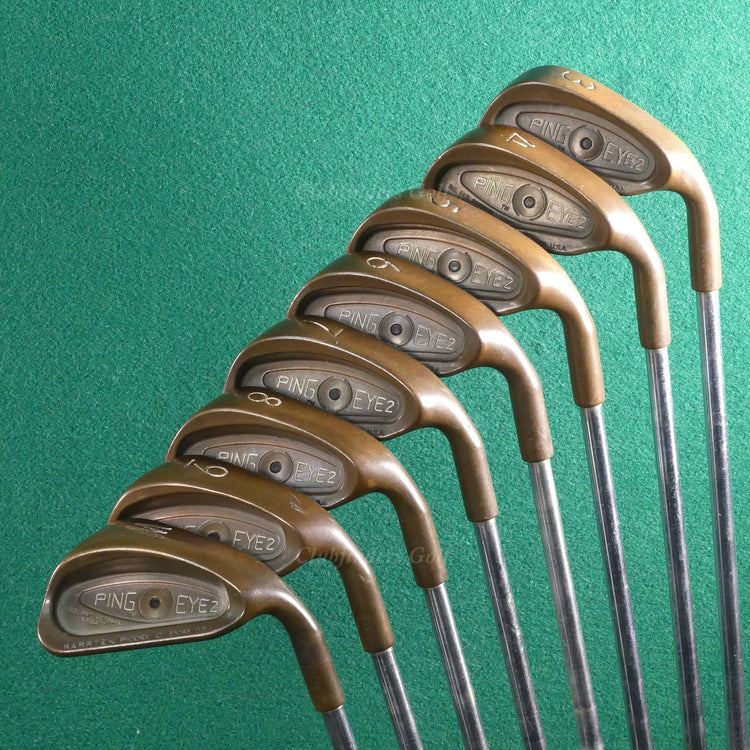 Ping Eye 2 BeCu Copper Black Dot 3-PW Iron Set Stepped Steel Stiff *READ*