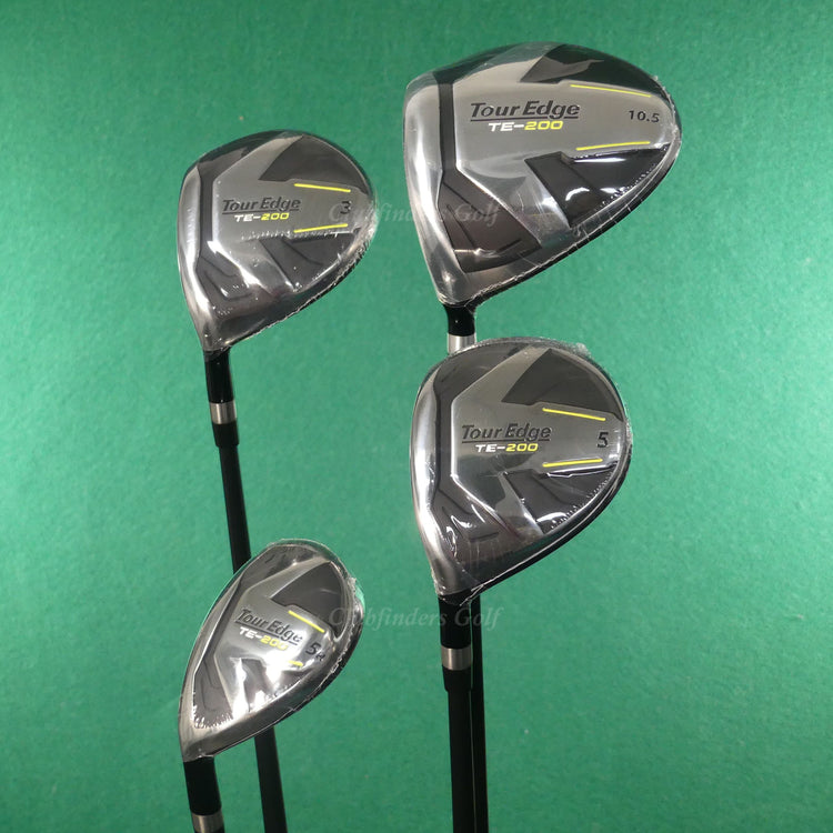 NEW LH Tour Edge TE-200 12-Piece Complete Set Factory Steel Uniflex w/Stand Bag