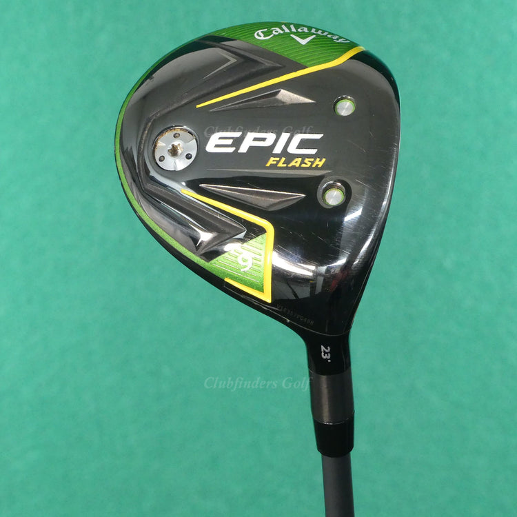 RARE Callaway EPIC Flash Fairway 23° 9 Wood Fujikura Graphite Regular w/ HC
