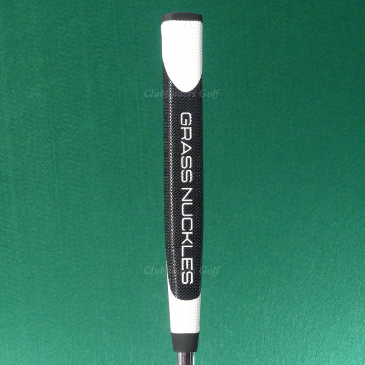 NEW Grass Nuckles Brass Single-Bend 35" Putter Golf Club w/ Headcover
