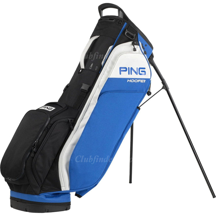 NEW Ping Hoofer Royal/Black/White 4-Way Golf Stand Bag w/ Raincover