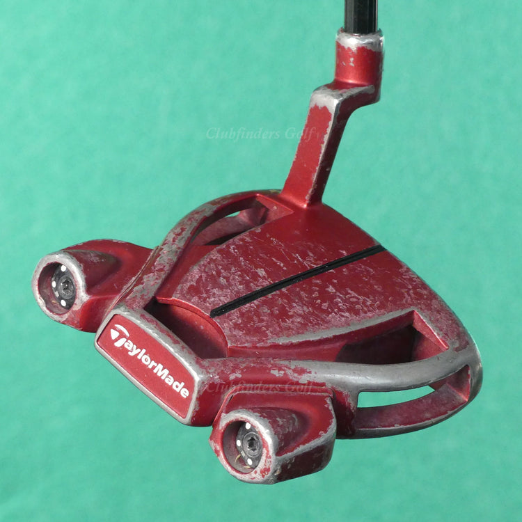 TaylorMade Spider Tour Red Plumbers Neck Lined 35" Putter Golf Club