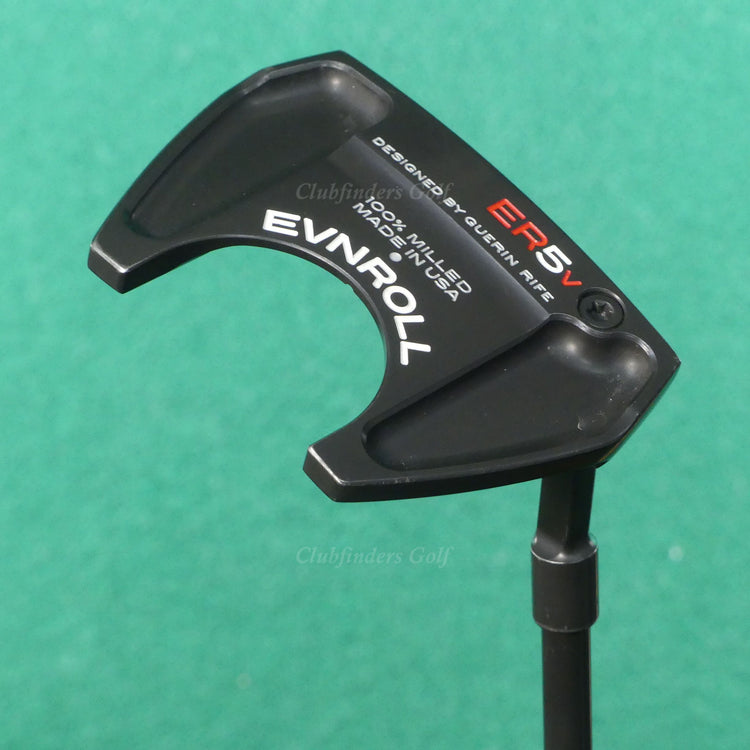 Guerin Rife EVNROLL Model ER5v Black Hatchback Slant-Neck 35" Putter w/ HC