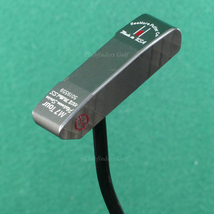 SeeMore M7 Tour Platinum Series Double-Bend 34" Putter Golf Club w/ Headcover