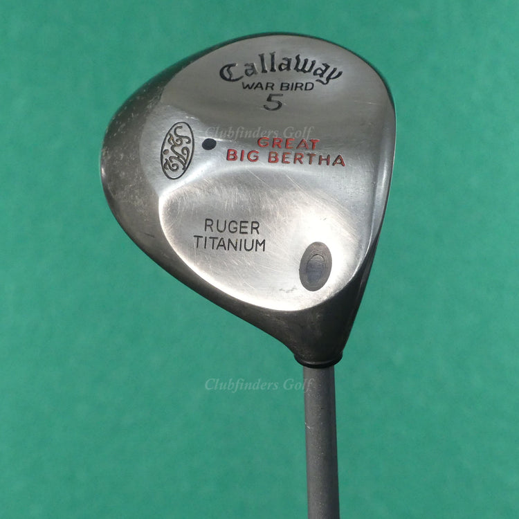 Callaway Great Big Bertha Warbird Ruger Titanium 5 Wood Graphite Firm w/ HC