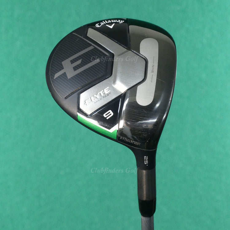 Callaway ELYTE Max Fast Fairway 25° 9 Wood Even Flow 6.0 65G Graphite Stiff & HC