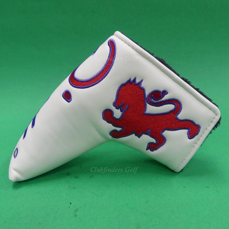 Piretti Standard White/Red/Blue Magnetic Closure Blade Putter Headcover