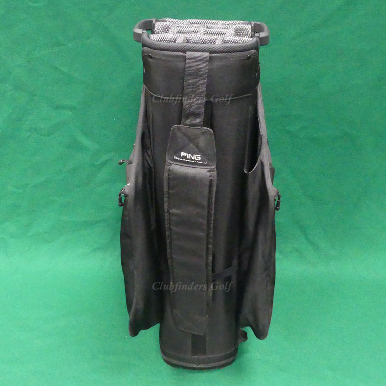 Ping 2022 Pioneer Black / White 14-Way Golf Cart Bag w/ Raincover