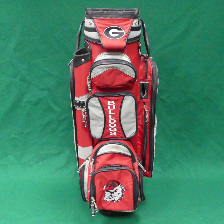 Datrek Georgia Bulldogs Black/Red/Silver 14-Way Golf Cart Bag *READ*