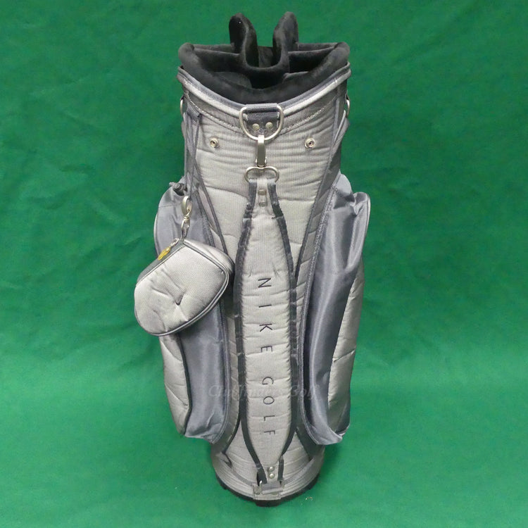 Lady Nike Silver/Grey/Blue 7-Way Golf Cart Bag w/ Raincover & Pouch