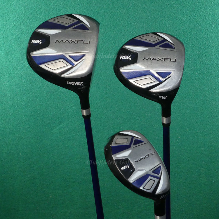 JUNIOR Maxfli REV 3 7-Piece Complete Golf Club Set w/ La Jolla Stand Bag
