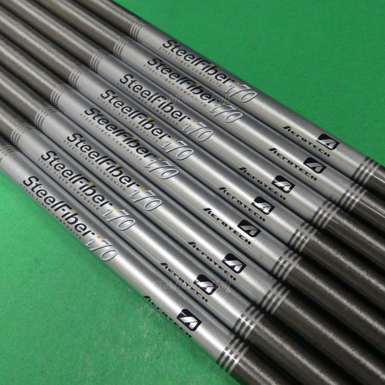 AeroTech SteelFiber i70 .370 Regular Pulled Composite Iron Shafts SET OF 8