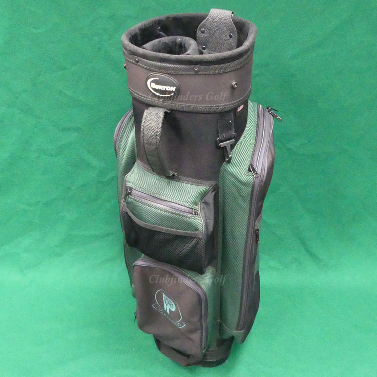Burton Black/Green 6-Way "Prestonwood" Golf Cart Bag (No Raincover)
